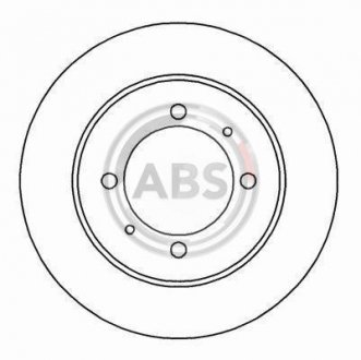 Диск гальмівний MITSUBISHI/VOLVO CARISMA/S40/V40 задн. (вир-во) A.B.S. 16591 (фото 1)