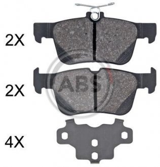 Колодка гальм. диск. FORD MONDEO V (09/14-) задн. (вир-во) A.B.S. 35060 (фото 1)