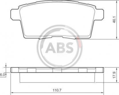 Колодка гальм. диск. MAZDA CX-7 задн. (вир-во ABS) A.B.S. 37644