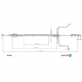 Трос акселератора NISSAN PRIMERA (вир-во) ADRIAUTO 28.0303 (фото 1)