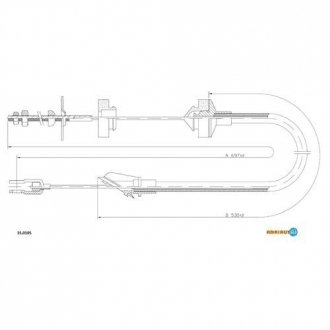 Трос зчеплення PEUGEOT 305 (вир-во) ADRIAUTO 35.0105