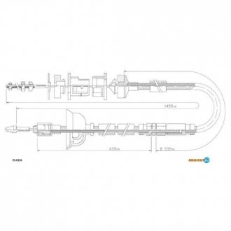 Тросик сцепления ADRIAUTO 35.0136