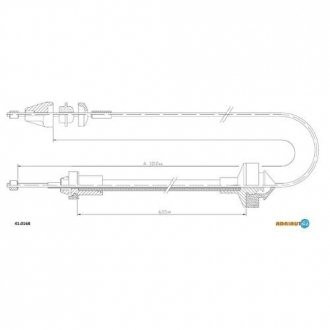 Трос зчеплення FIAT DUCATO, CITROEN JUMPER (вир-во) ADRIAUTO 41.0168