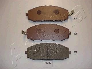 Колодки тормозные дисковые передние NISSAN PATROL (пр-во) ASHIKA 50-01-178 (фото 1)