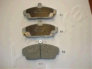 Колодки тормозные дисковые передние HONDA CIVIC (пр-во) ASHIKA 50-04-427 (фото 1)