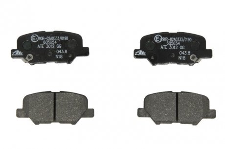 Колодки гальмівні (задні) Citroen C4 Aircross/Mazda 6/Mitsubishi Outlander III/Peugeot 4008 12- ATE 13.0460-5654.2 (фото 1)