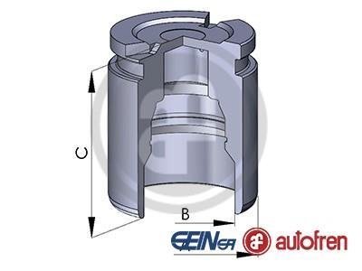 ПОРШЕНЬ ТОРМОЗНОГО ЦИЛИНДРА AUTOFREN D02519 (фото 1)