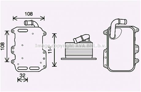 Радиатор масляный AVA COOLING AI3405 (фото 1)