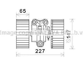 Вентилятор салону BMW 5 (вир-во) AVA COOLING BW8470 (фото 1)