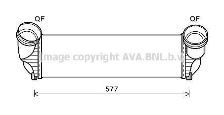 Интеркулер AVA COOLING BWA4543 (фото 1)