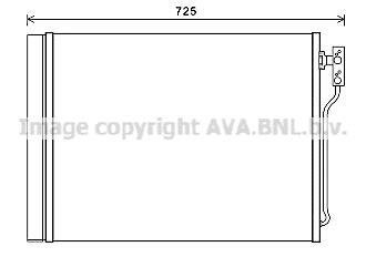 Радіатор кондиціонера BMW 5F10 1,6i 2,0i 11> AVA COOLING BWA5435D (фото 1)