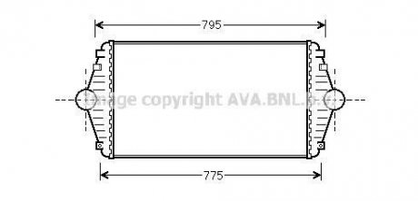 Интеркулер P806/EVASION/ULYSSE D 94- AVA COOLING CN4086 (фото 1)