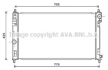 Радиатор охлаждения двигателя AVA COOLING CRA2121 (фото 1)