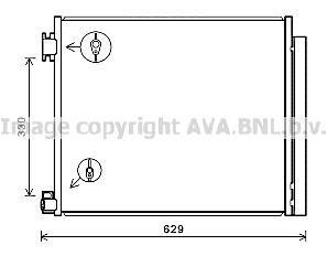 Конденсатор кондиціонера NISSAN X-TRAIL/ QASHQAI (вир-во) AVA COOLING DN5422D (фото 1)