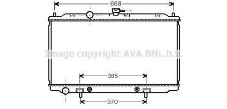 Радиатор охлаждения NISSAN PRIMERA (P12, W12) (02-) (пр-во) AVA COOLING DNA2218 (фото 1)