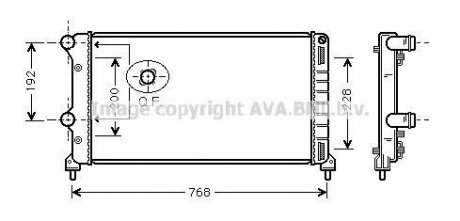 Радиатор охлаждения двигателя AVA COOLING FTA2250 (фото 1)