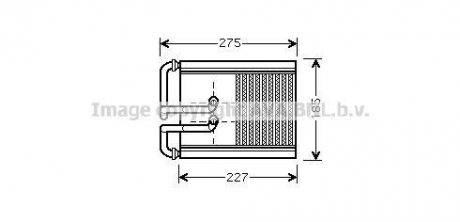 Радиатор отопителя салона Hyundai Tucson Kia Sportage 2,0i 04>10 AVA COOLING HY6168 (фото 1)