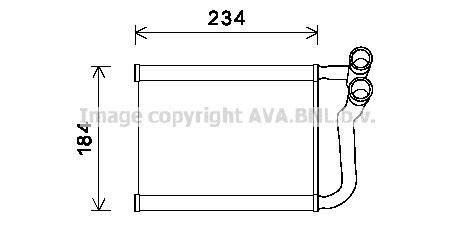 Радиатор отопителя салона Hyundai Accent 1,4-1,6i 1,5CRDI 05>10 AT AC+/- AVA COOLING HY6253 (фото 1)