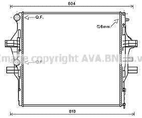 Радиатор охлаждения двигателя AVA COOLING IV2125 (фото 1)