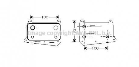 Радиатор масляный AVA COOLING MS3376 (фото 1)