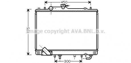 Радіатор охолодження MITSUBISHI Pajero Sport (K9 W) (вир-во) AVA COOLING MT2157 (фото 1)