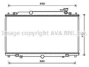 Радіатор охолодження MAZDA 6 (GJ) (12-) AVA COOLING MZ2280 (фото 1)