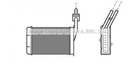 Радиатор обігрівача R21 ALL MT/AT 86-95 (LHD) AVA COOLING RT6101 (фото 1)
