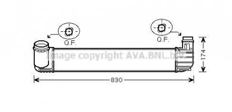 Интеркулер AVA COOLING RTA4411 (фото 1)