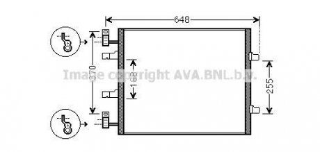 Радиатор кондиционера AVA COOLING RTA5459 (фото 1)