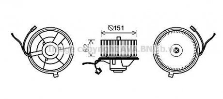 Вентилятор салону VW (вир-во) AVA COOLING ST8505 (фото 1)