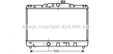 Радіатор охолодження COROLLA EE90 1.3MT 87-92(вир-во) AVA COOLING TO2115 (фото 1)