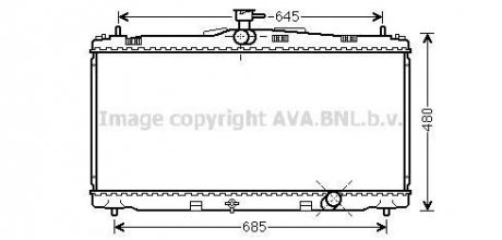 Радіатор охолодження TOYOTA CAMRY (2012) (вир-во) AVA COOLING TO2650 (фото 1)