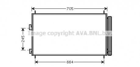 Радіатор кондиціонера Toyota Rav4 2,0i 08> 2,4i 05>02/11 MT CVT AVA COOLING TO5410D (фото 1)