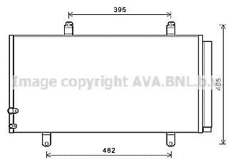 Радіатор кондиціонера Toyota Camry 2,4-3,5i 06>11 AT AVA COOLING TO5696D (фото 1)