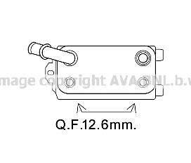 Радіатор масляний FORD MONDEO/VOLVO (вир-во) AVA COOLING VO3170 (фото 1)