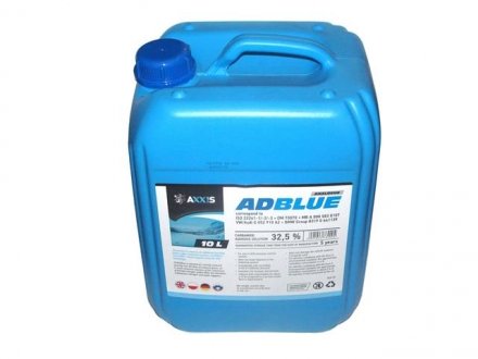 Рідина AdBlue для зниження викидів SCR (сечовина) <> 10 л Axxis 502095 AUS 32 (фото 1)