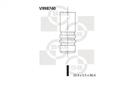Клапан двигуна BGA V998740 (фото 1)