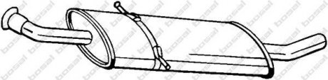 Глушитель, алюм. сталь, средн. часть MERCEDES B170 1.7 03/05-02/07 (175-013) BOS BOSAL 175013 (фото 1)