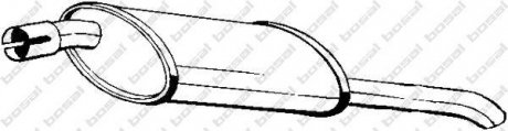 Глушитель задняя часть OPEL ASTRA F 91-96 BOSAL 185-009 (фото 1)