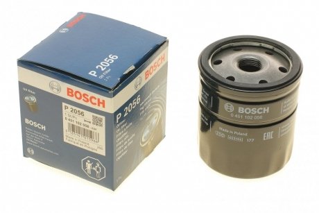 Фільтр масляний двигуна (вир-во) BOSCH 0451102056 (фото 1)