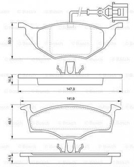 Гальмівні колодки дискові BOSCH 0986424632 (фото 1)