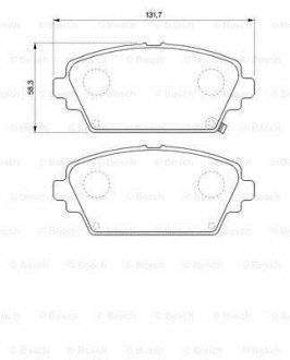 Колодки гальмівні дискові BOSCH 0986424663 (фото 1)