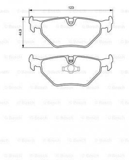 Колодки гальмівні дискові BOSCH 0 986 424 667 (фото 1)