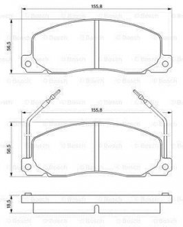 Гальмівні колодки дискові BOSCH 0986460946 (фото 1)