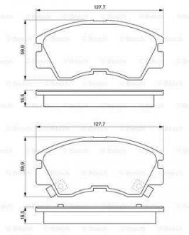 Гальмівні колодки дискові BOSCH 0986460978 (фото 1)