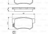 Колодка гальм. диск. HONDA ACCORD задн. (вир-во) BOSCH 0 986 461 006 (фото 8)