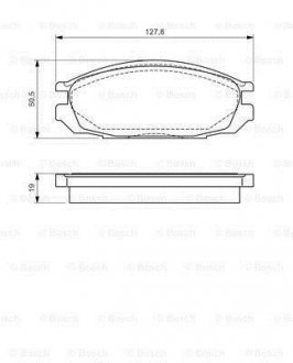 Гальмівні колодки дискові BOSCH 0986461133 (фото 1)