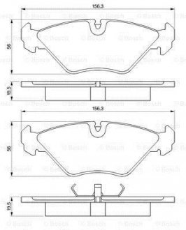 Гальмівні колодки дискові BOSCH 0986461766 (фото 1)