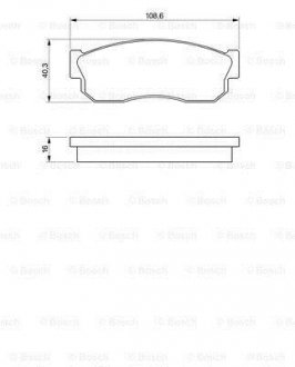 Гальмівні колодки дискові BOSCH 0986469580 (фото 1)