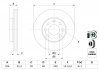 Диск тормозной DAEWOO LANOS R13 передн. (пр-во) BOSCH 0 986 478 192 (фото 5)